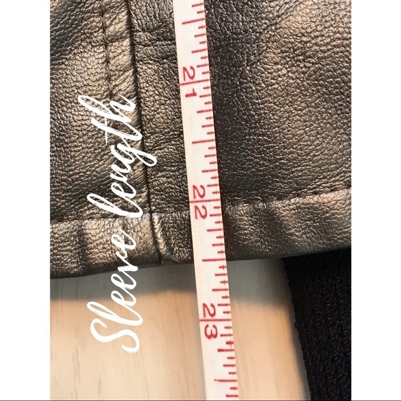Baccini Bronze Leather Full Zip Moto Jacket - Picture 7 of 9